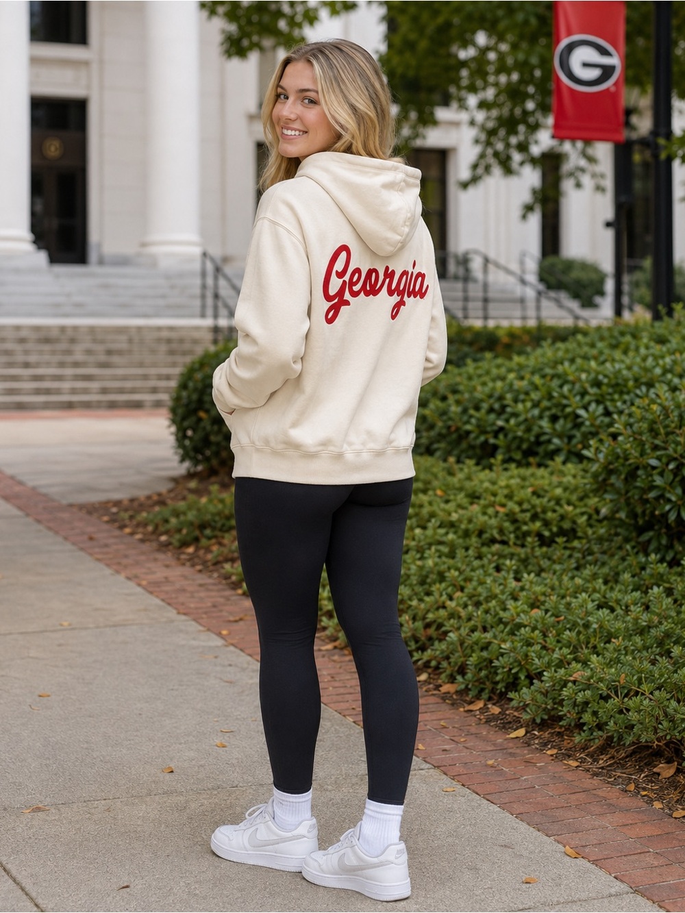 Nike Georgia Bulldogs UGA Full Zip Hoodie Large